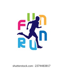 Logo Design for 5K fun run event in vector