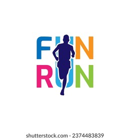 Logo Design for 5K fun run event in vector