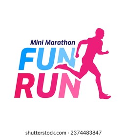 Logo Design for 5K fun run event in vector