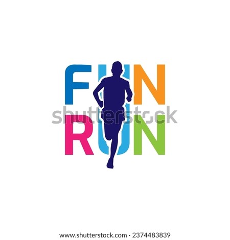 Logo Design for 5K fun run event in vector
