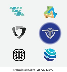 logo design. 6 unique logo designs