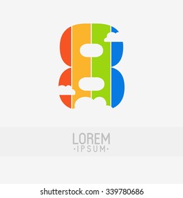 logo design 8 number