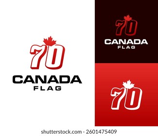 Logo design about Canada's 70th anniversary.

