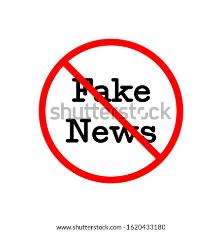 a logo design about Fake News, Fake news logo, fake news tag, vector illustration