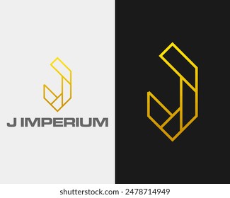 Logo design about letter J monogram luxury.