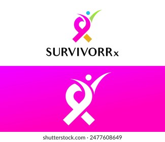 Logo design about a person who is passionate about fighting cancer.