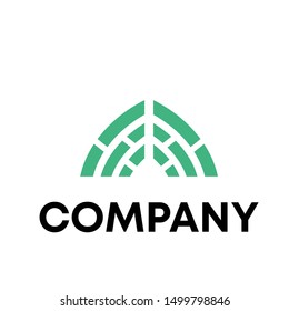 Logo design abstact initial A sign symbol