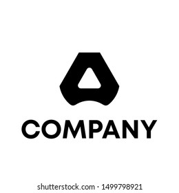 Logo design abstact initial A sign symbol