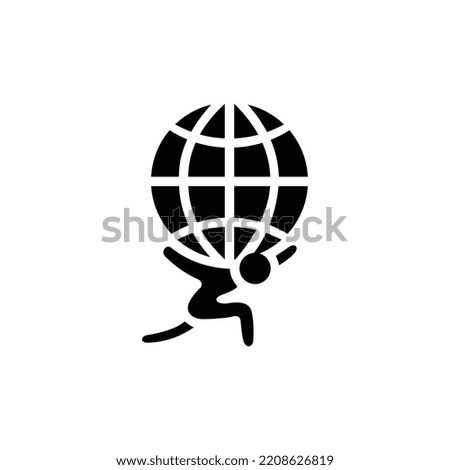 logo design abstarct symbol icon black global