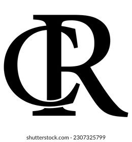 logo design abstract background monogram lettermark letter Logo template creative initials Alphabet CR or RC cool logo template beautiful unique fits everything