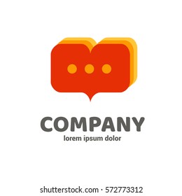 Logo design abstract book vector template. Illustration design of business logotype abstract education simple sign