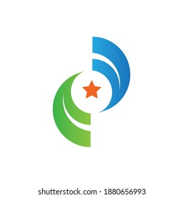 logo design of abstract colorful letter F. Suitable for your business, company, etc. a unique, exclusive, elegant, professional, clean, simple, modern logo. It would be perfect for your company.