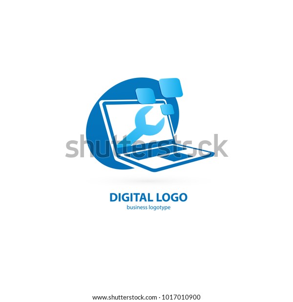 Logo Design Abstract Computer Repair Vector Stock Vector (Royalty Free ...