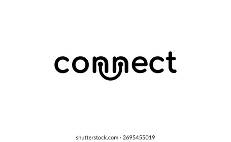 logo design abstract connection icon vector illustration template element