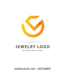 Logo design abstract diamond vector template. Illustration design of logotype business luxury jewelry symbol. Vector diamond accessories web icon.