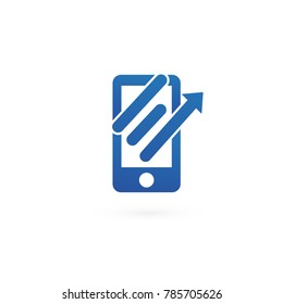 Logo design abstract digital technology vector template. Illustration design of logotype business web marketing. Vector mobile app web icon.