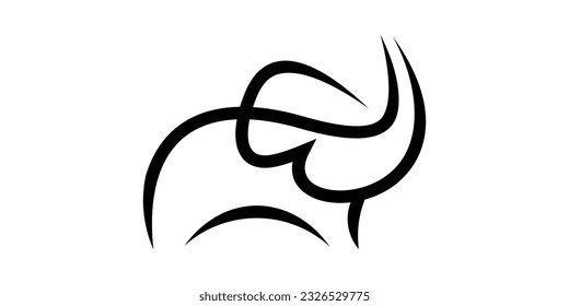 logo design abstract elephant icon vector inspiration