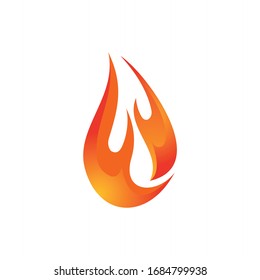 Logo Design Abstract Fire, Flame, Heat, Hot, Bonfire, Inferno, Wildfire, Torch Icon Symbol Vector Illustration. For Barbeque Restaurant Or Outdoor Business