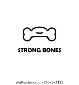 logo design abstract flat icon strong bones