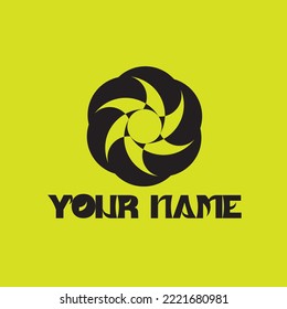 diseño del logotipo del modelo de flor abstracta 3. se ve hermosa y atractiva para logotipos de empresas o productos relacionados con la naturaleza y las plantas.