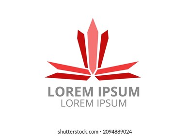 logo design abstract geometry line silhouette template in creative shape isolate vector illustration use for any modern business.