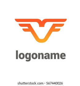 Logo design abstract heart vector template. Illustration design of business logotype abstract love simple sign