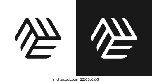 Logo-Design abstrakte Hexagon-Box-Symbol