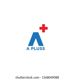 Logo design with abstract A letter icon