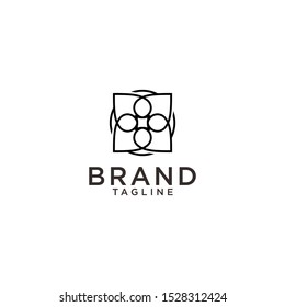 logo design abstract luxury floral vector stock download