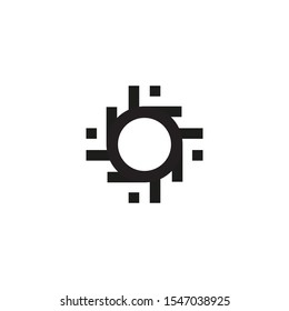 Logo Design with Abstract Mechanical Gear Icon for Industrial Logo Design