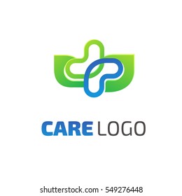 Logo design abstract medical vector template. Illustration design of logotype cross health symbol 