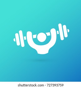 Logo design abstract people vector template. Illustration design of logotype business sport symbol. Vector active man web icon.