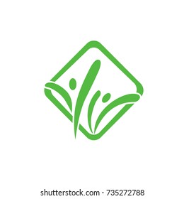 Logo design abstract people vector template. Illustration design of logotype business team symbol. Vector happy man web icon.