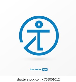 Logo design abstract people vector template. Illustration design of logotype activity person symbol. Vector happy man web icon.