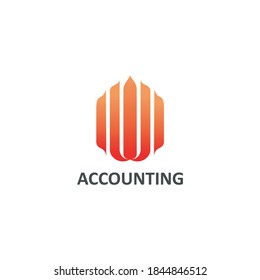 Logo design accounting template, vector, symbols