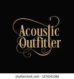 logo design for acoustic outfitter