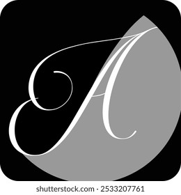 A logo design. AD logo vectors. Simple DA logo vectors. Letters AD logo monogram royalty