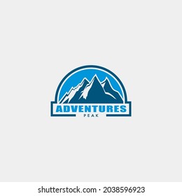 Logo Design Adventures Peak Free Vector