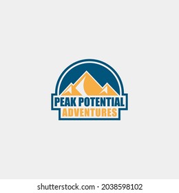 Logo Design Adventures Peak Free Vector