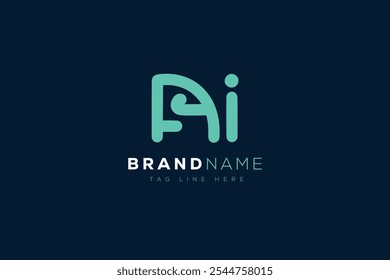 A and I logo design. AI abstract Letters Logo Monogram. This logo design is the process of creating a visual symbol that represents a brand, company, or individual.