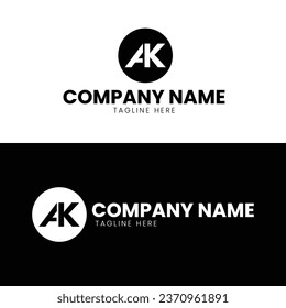 logo design a ak logo design adobe illsutrator business template