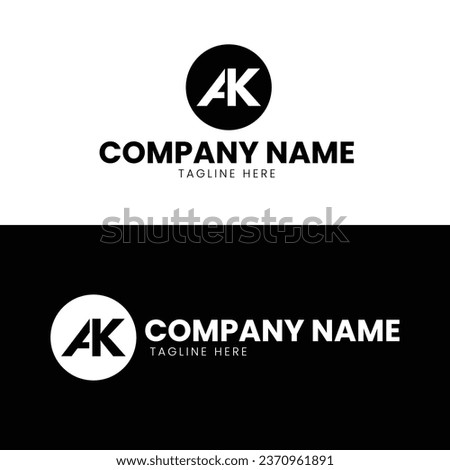 logo design a ak logo design adobe illsutrator business template
