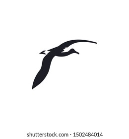 logo design albatross fly, beach bird, bird, icon, vector, symbol for wIldlife reserve or zoo