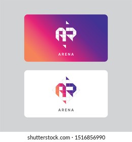 Logo design ,AR logo, Logo Design Element , abstract logo - Vector