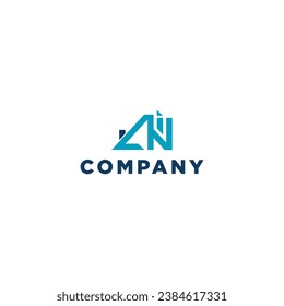 Logo design of AN in AR vector for construction, home, real estate, building, property.l letter icon. logo design template
