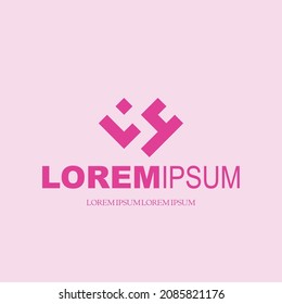 a logo design with arabic letter monogram for arabic speaking brand