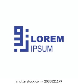 a logo design with arabic letter monogram for arabic speaking brand