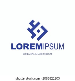 diseño de logotipo con monograma de letra árabe para marca de habla árabe
