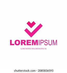 a logo design with arabic letter monogram for arabic speaking brand