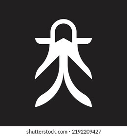 Up logo design with arrow icon for start up and level up company